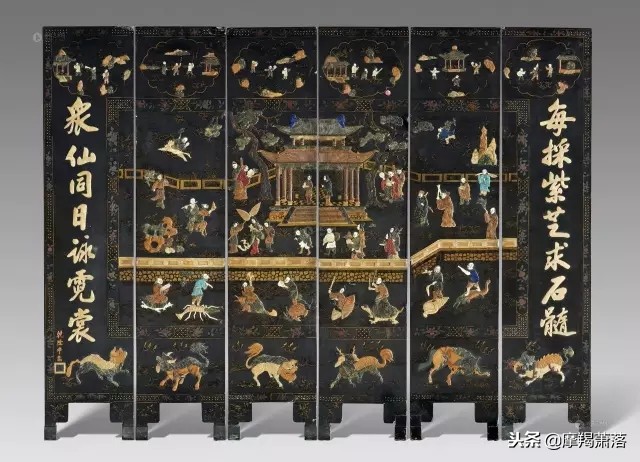 漆器百宝镶嵌,百宝嵌漆器