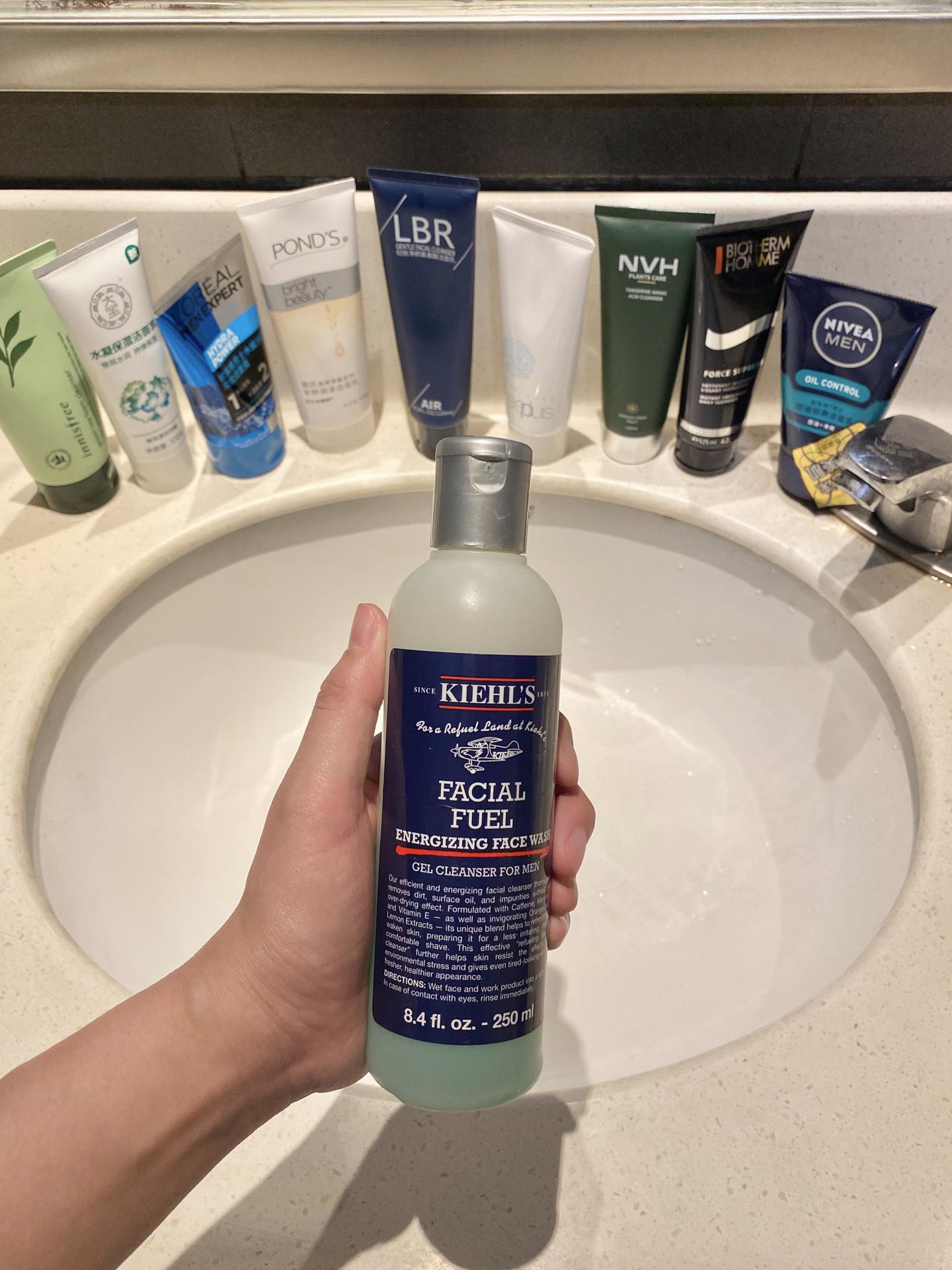 科颜氏男士活力啫喱洗面奶测评,科颜氏洗面奶啫喱测评蓝瓶