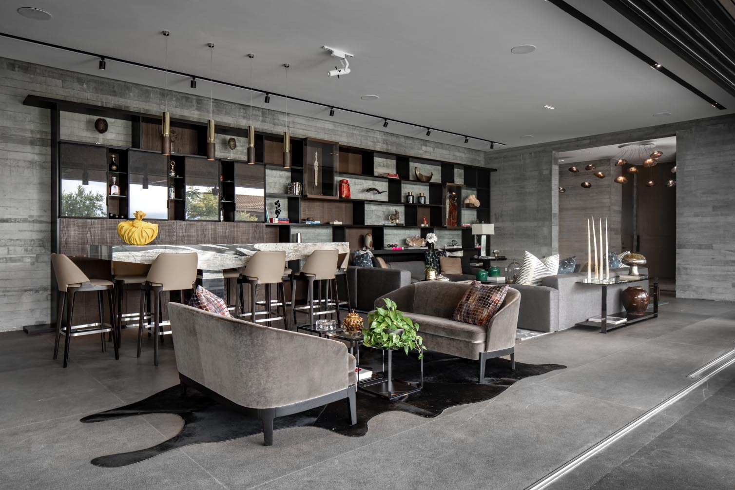 她家原木风装修,木板水泥装修风格