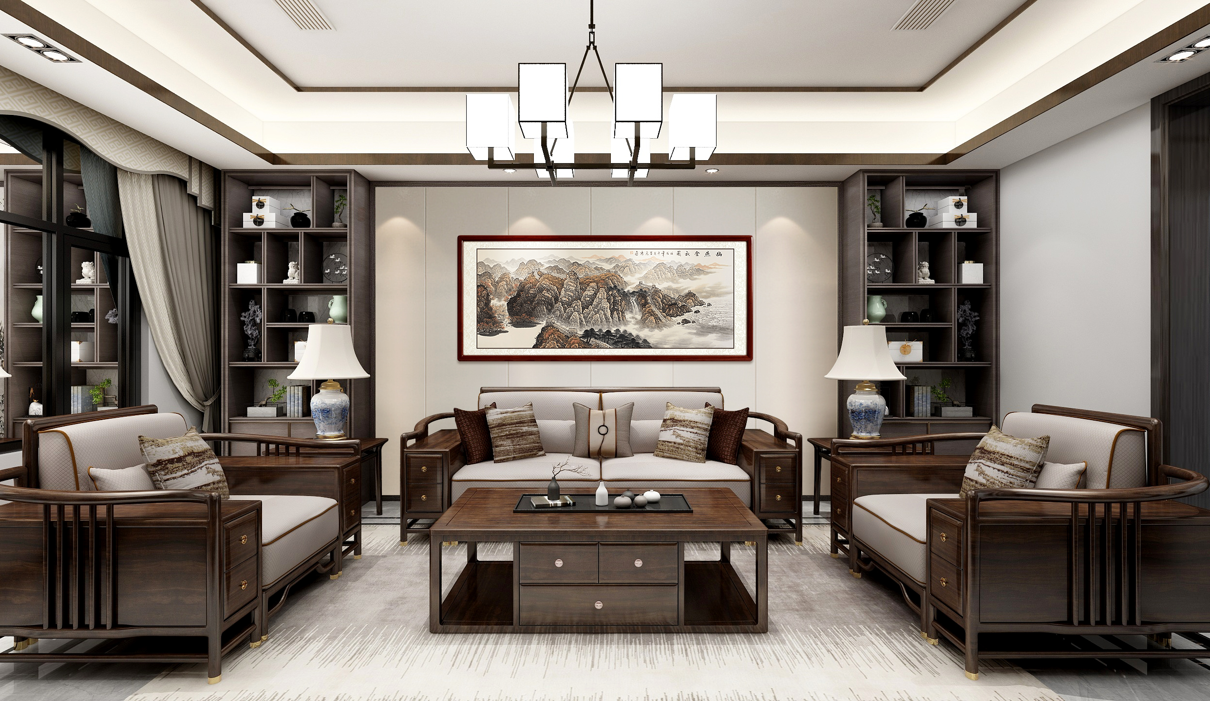 家中招财画挂哪里好,居家适合挂的风水画