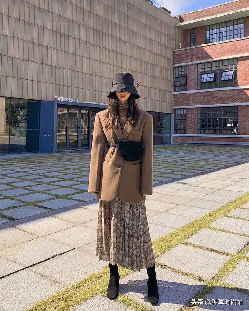 秋冬连衣裙长袖长款过膝修身气质,30套连衣裙搭配图