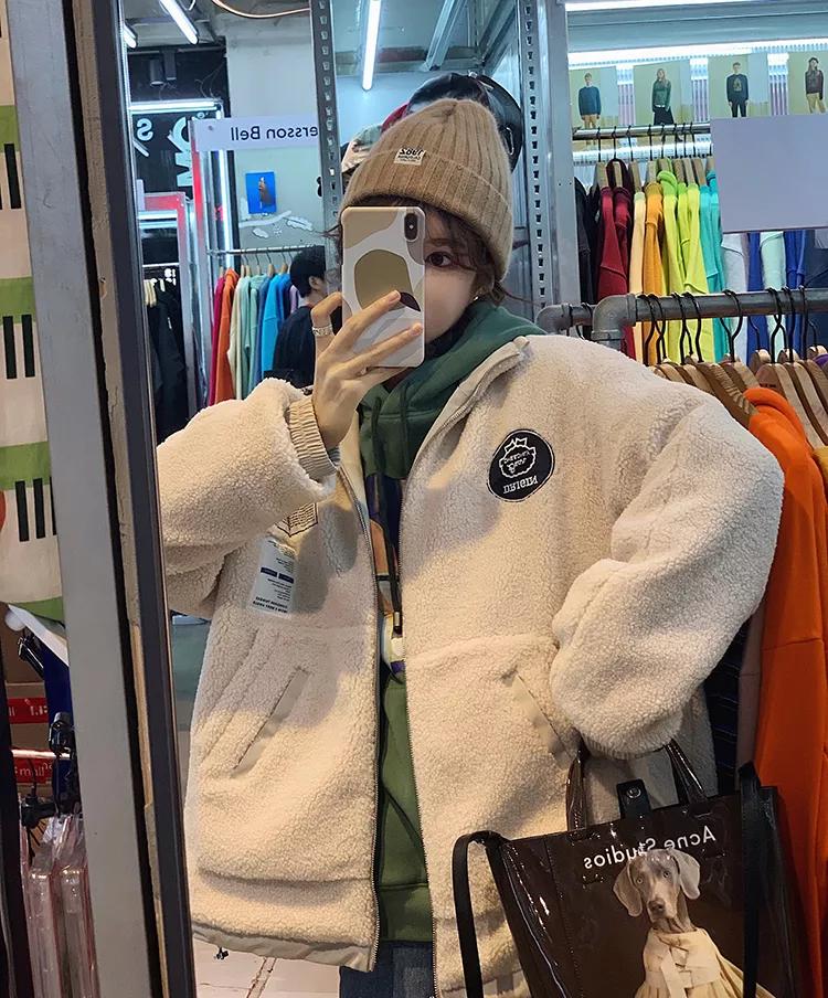 韩系欧尼风衣外套,韩国欧尼黑色大衣搭配