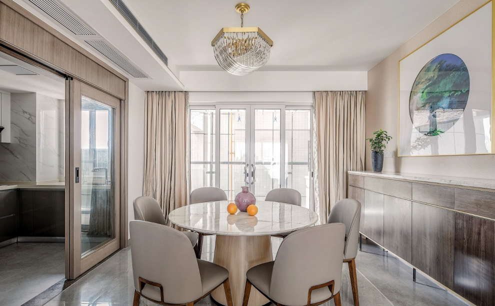 餐桌的尺寸要如何选择才合适,餐厅餐桌尺寸的选择方法图解