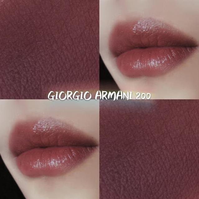 阿玛尼405口红真实试色,阿玛尼口红405试色对比