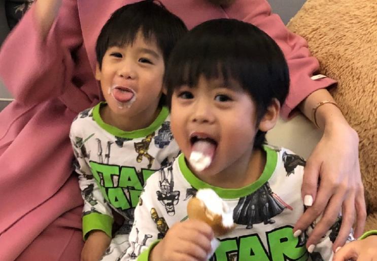 林志颖双胞胎大儿子照片近照,林志颖双胞胎儿子展露学霸潜质