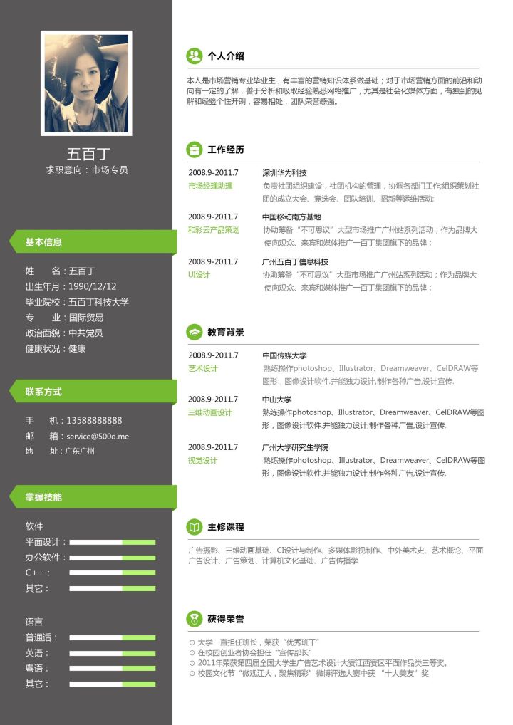 打造优秀简历的关键点,优秀简历和普通简历的对比