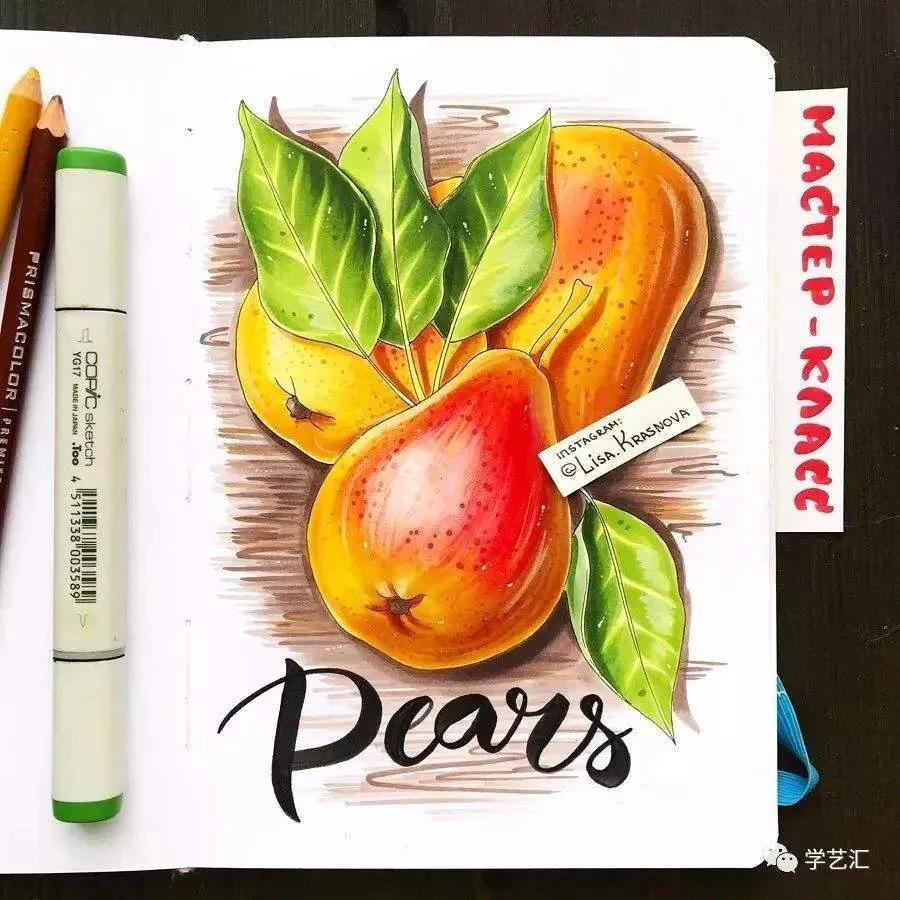 美食画法日式马克笔,马克笔手绘美食画教程