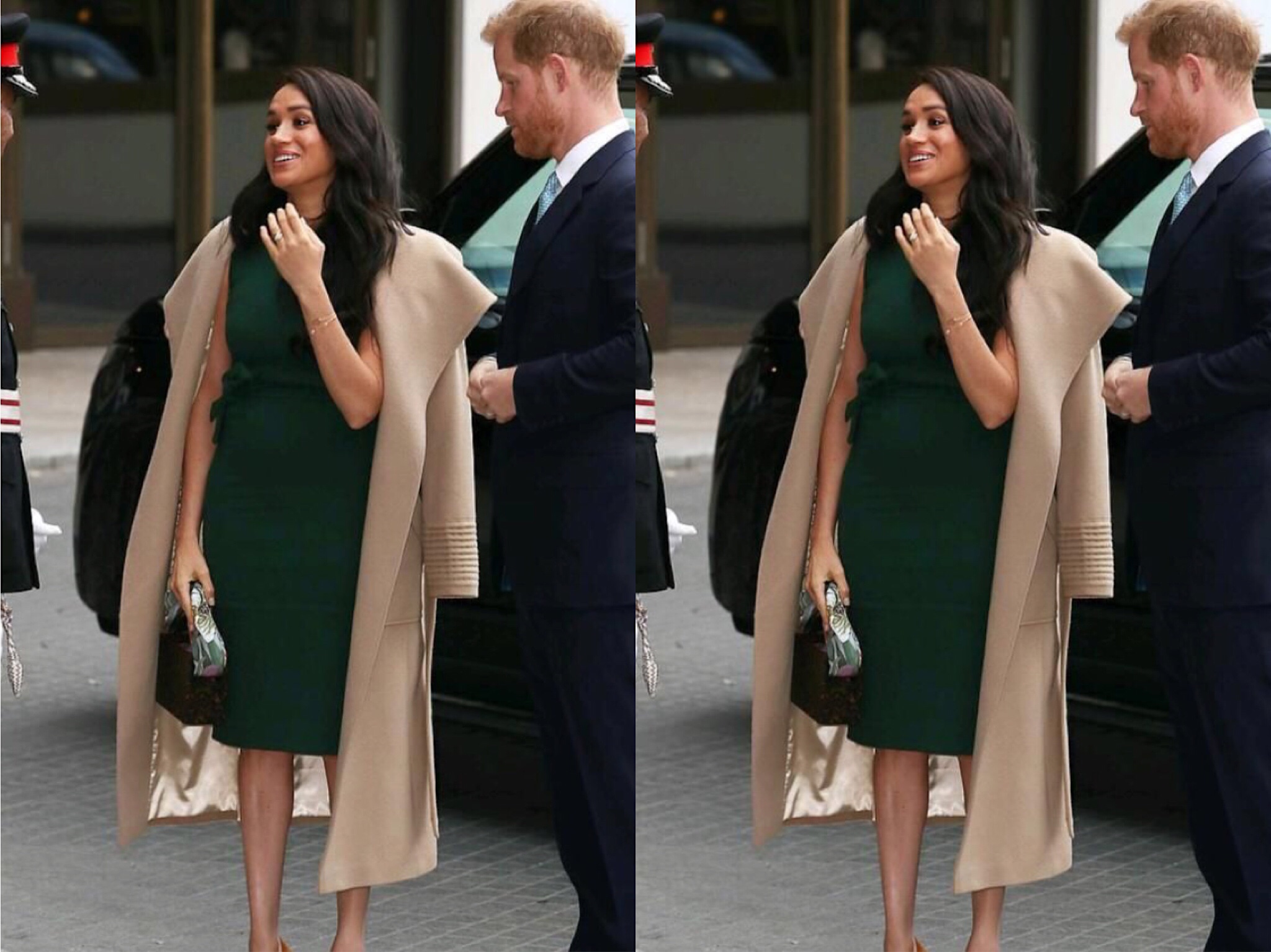 凯特王妃和梅根王妃衣品大比拼,梅根与凯特同穿蓝色