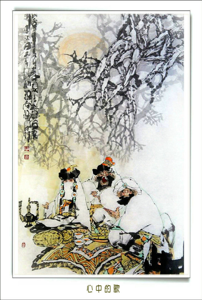 李志远三十张绝美人物画,李智远古风人物画