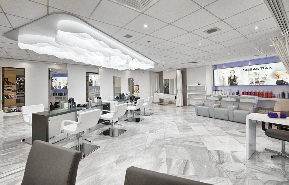 成都理发店设计装修效果图,成都理发店装修设计哪家好