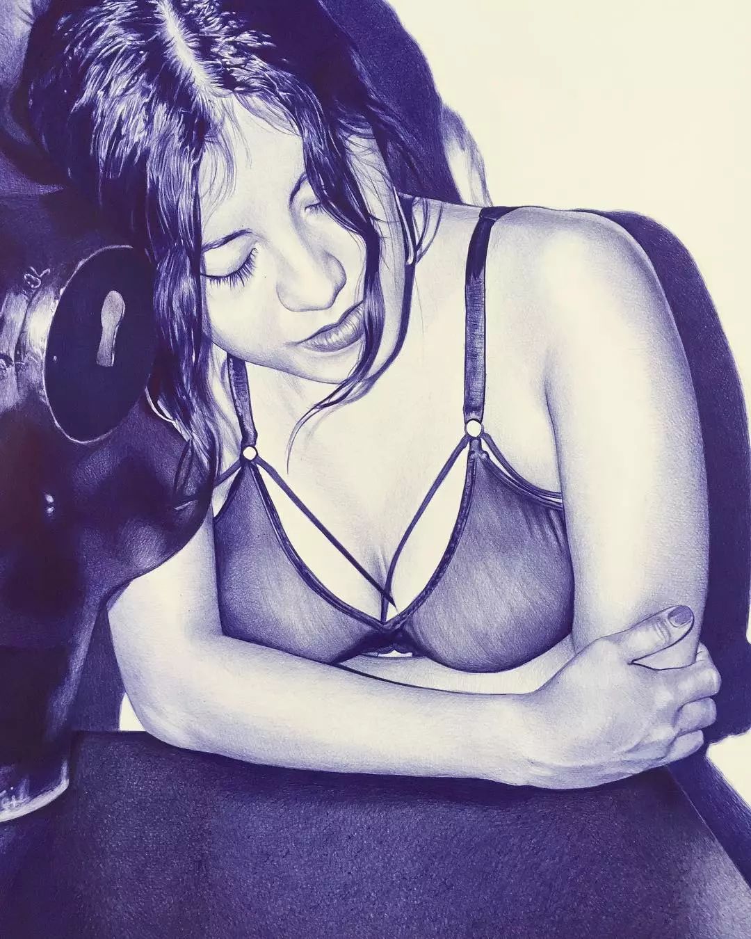 笔尖下的女人火辣性感身材,一天时间7000万*放播**量,网友围观