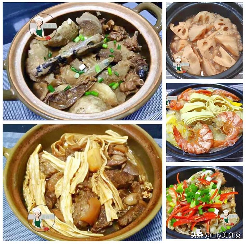 冬天最适合吃砂锅菜,家常菜100道开胃砂锅菜