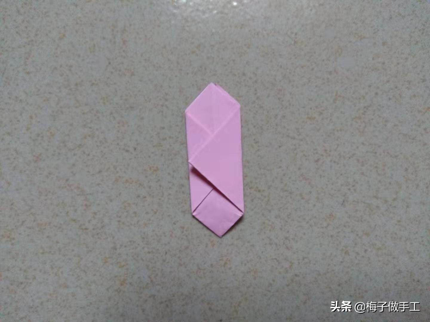 儿童手工折纸教程平底鞋,儿童手工折纸折鞋子