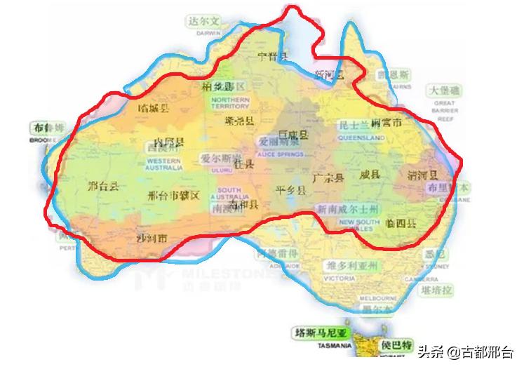 澳大利亚地图像中国吗,澳大利亚地图为什么没有全面展示