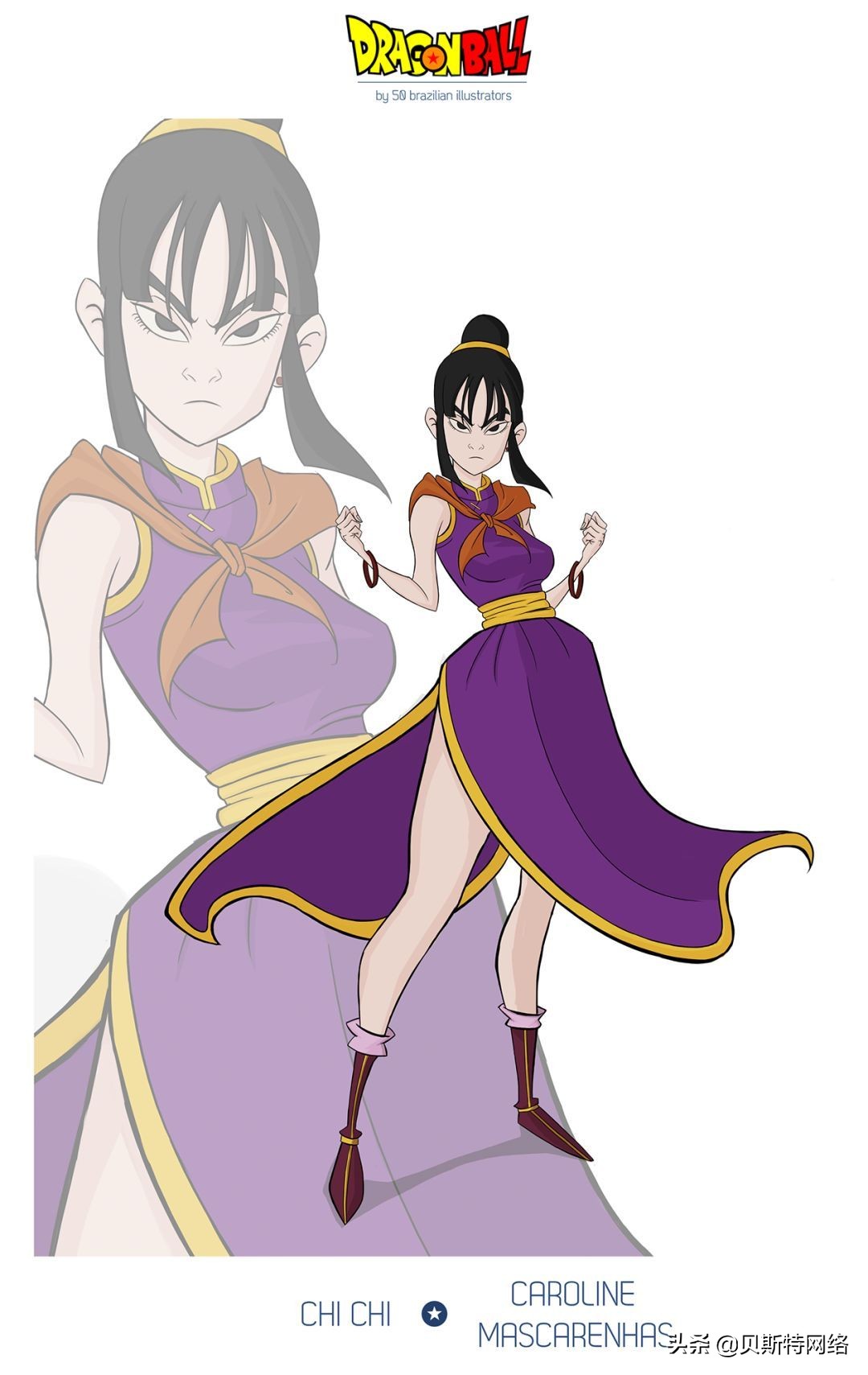 日本动漫插画师七龙珠,手绘龙珠经典插画