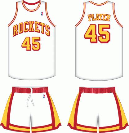 火箭队服装演变,火箭回顾队史