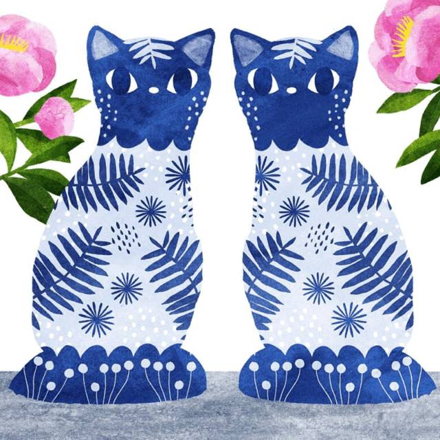 姑娘1天画1只猫坚持了100天 (坚持画猫100天的姑娘太有才了)