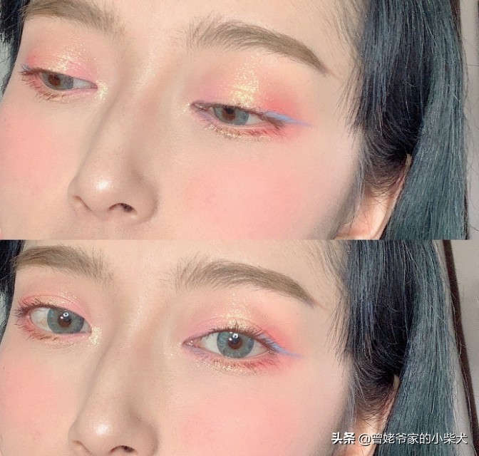 马卡龙万圣节眼妆,马卡龙梦幻眼妆教程