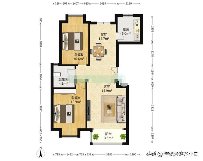 北京五环内50平小户型,北京350万全款买两居选哪合适
