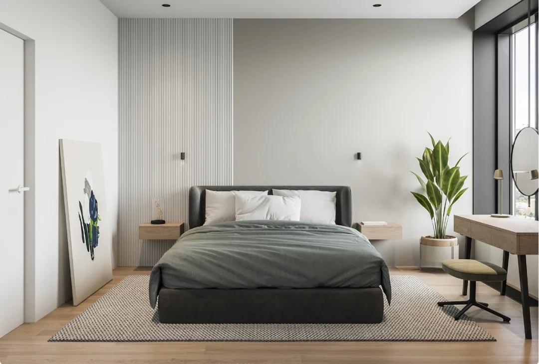 64㎡两房一厅的小空间设计，清新舒适，看完想把家里砸了