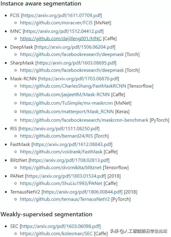 图像分割最新资料汇总（语义分割、实例分割、视频分割…）