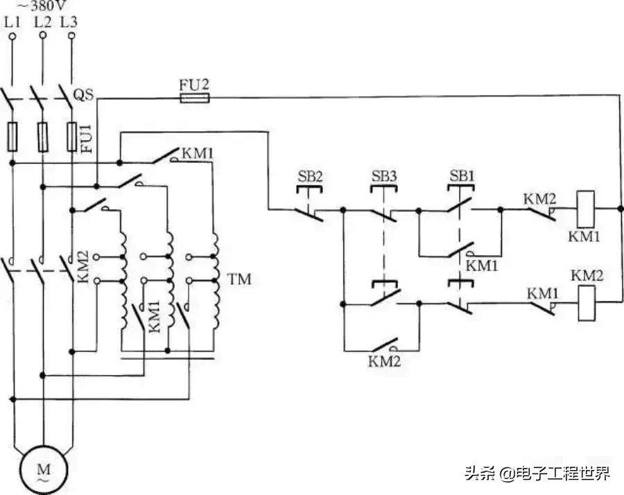 电动机星形和三角形接法降压启动,220v电机可以降压启动电路图