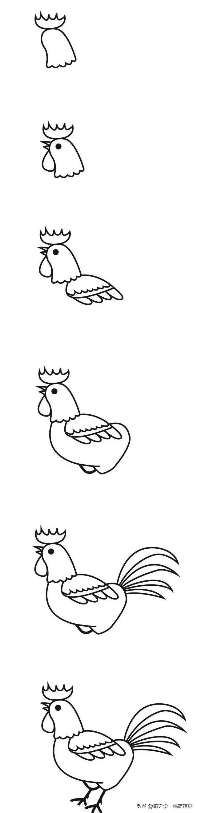 儿童海底动物简笔画大全简单,从海面到海底的简笔画