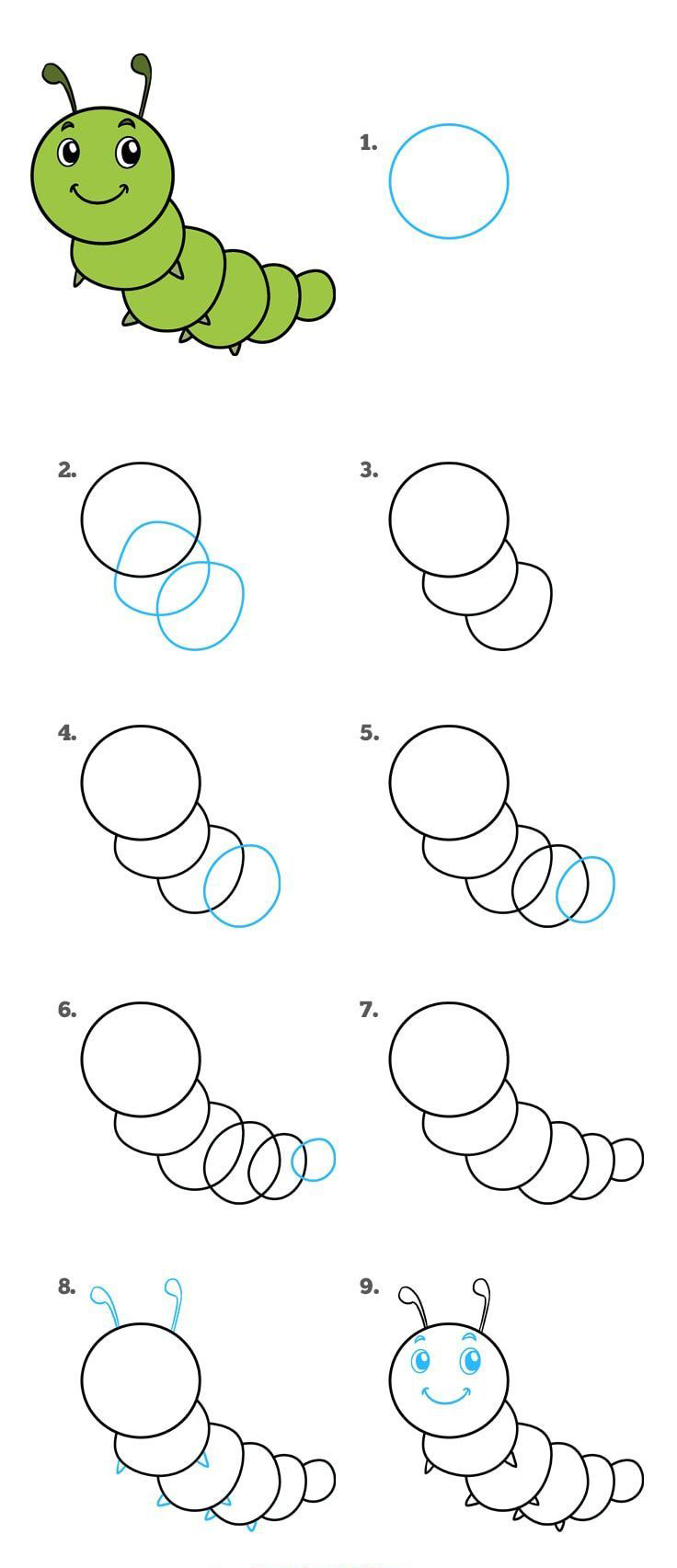 卡通图片动物大全可爱简单萌萌哒,简单画教程可爱小动物