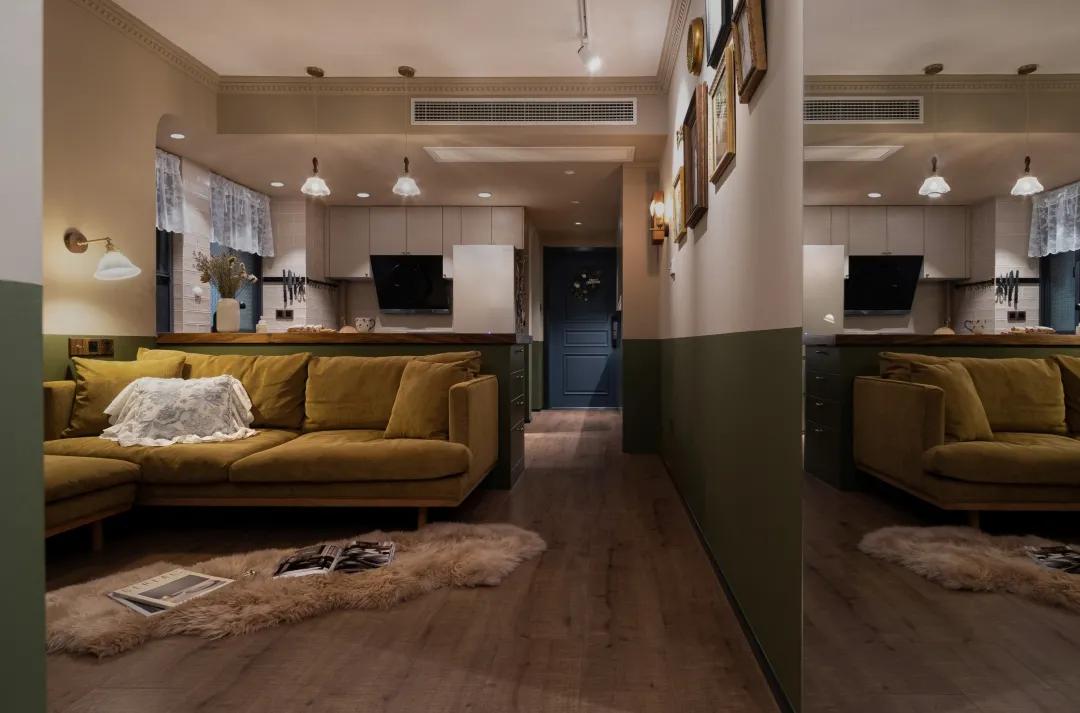 60㎡温暖精致复古风一人居,在小空间里,悦心而居