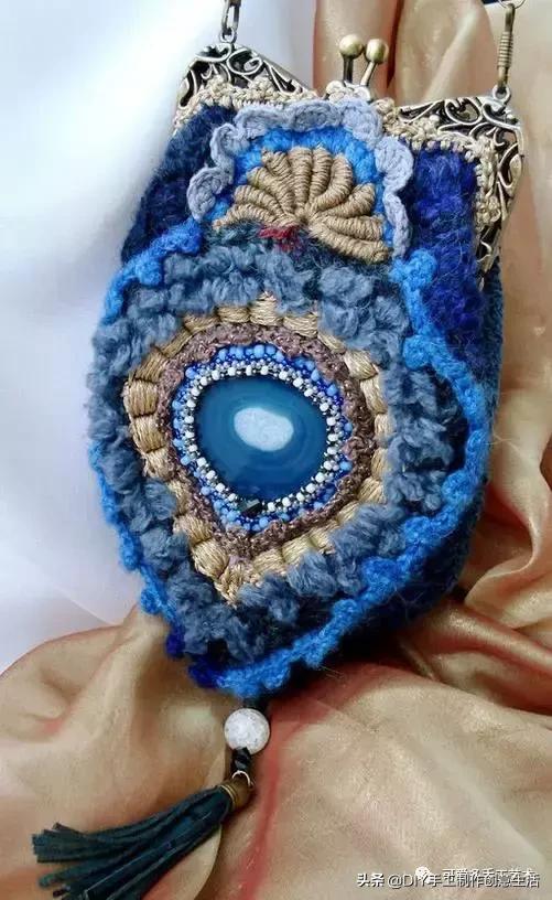 厉害了，极美爱尔兰钩花包包，看了这个才是真服气