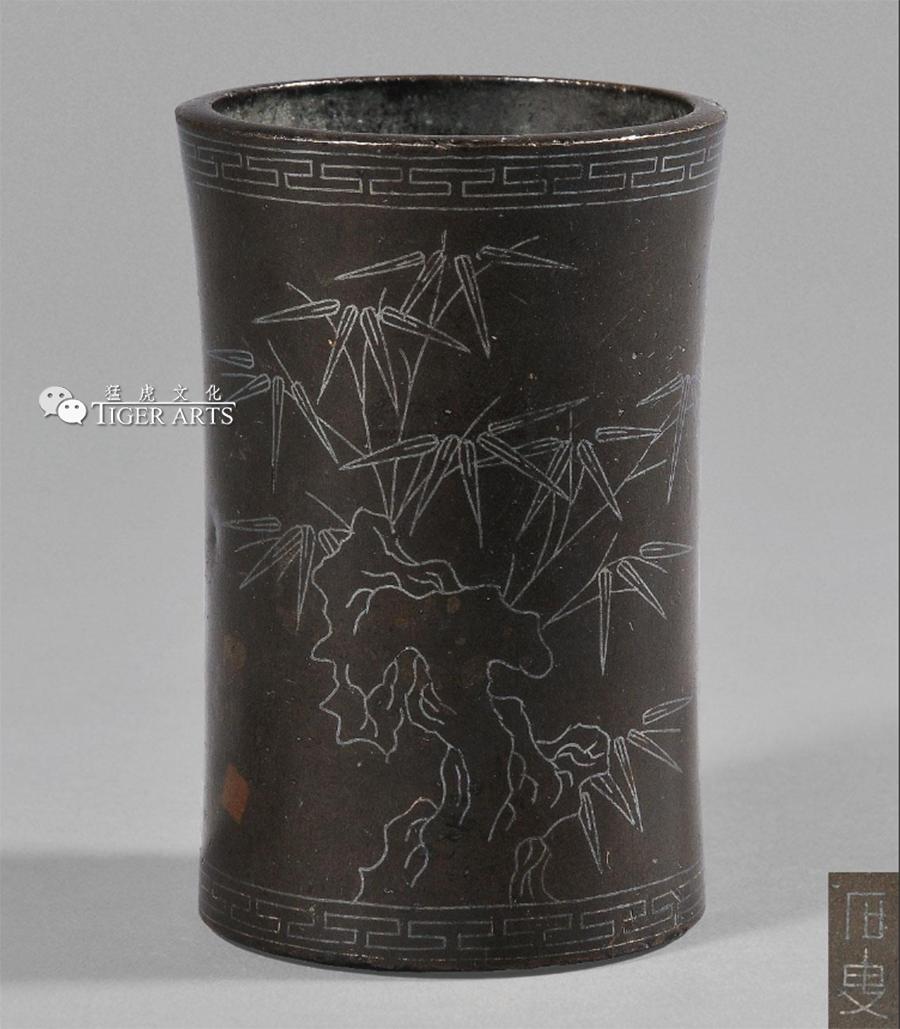 笔筒文艺中式,笔筒竹子论语