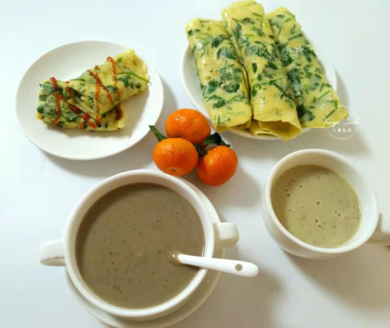 晒晒我们夫妻俩的极简早餐,来晒晒你家的早餐