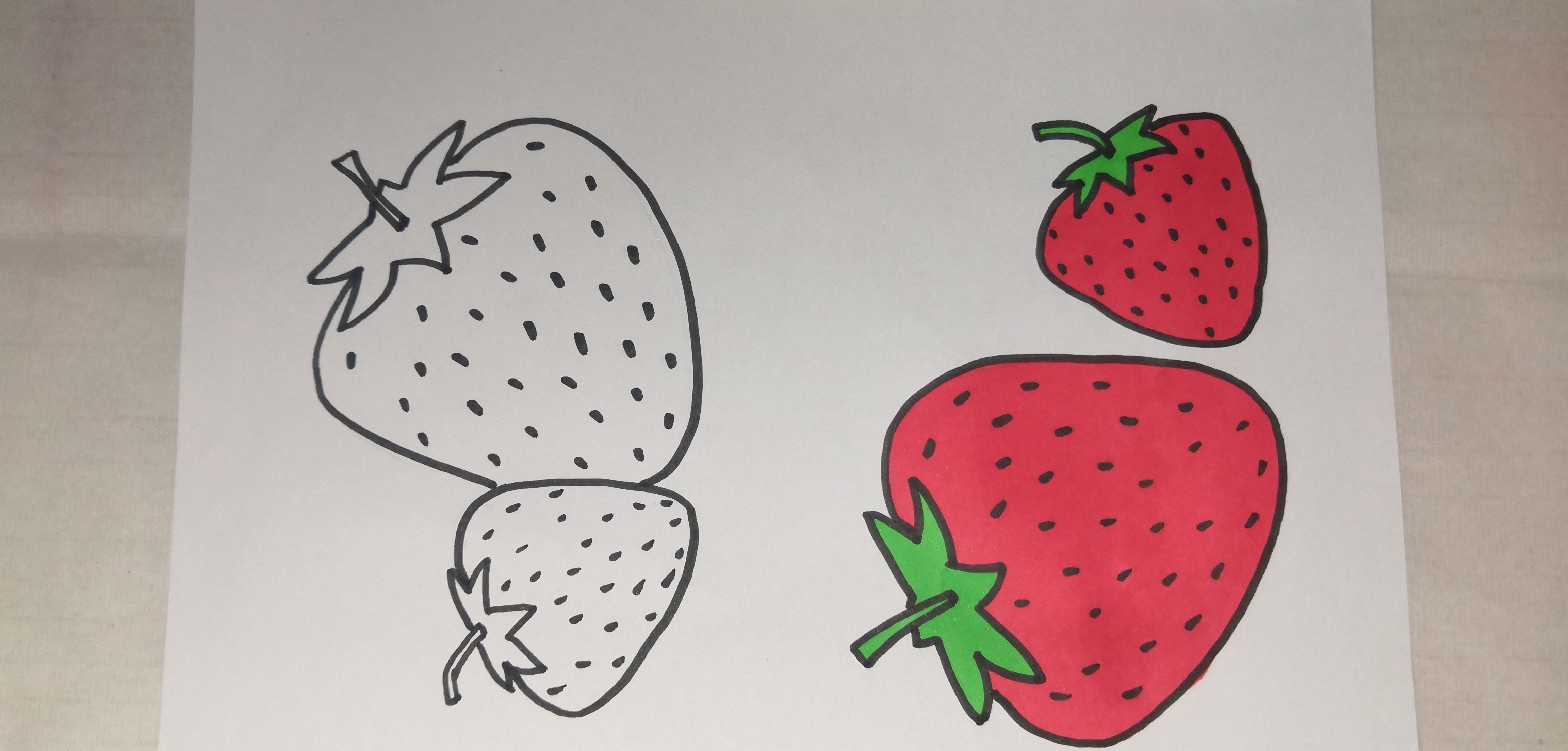 蔬菜水果简笔画图片可打印,幼儿园小朋友蔬菜水果简笔画