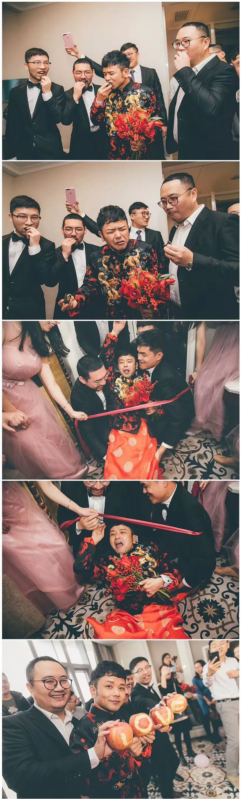 婚礼当天伴郎伴娘开心相处,婚礼当天伴郎和伴娘开心相处