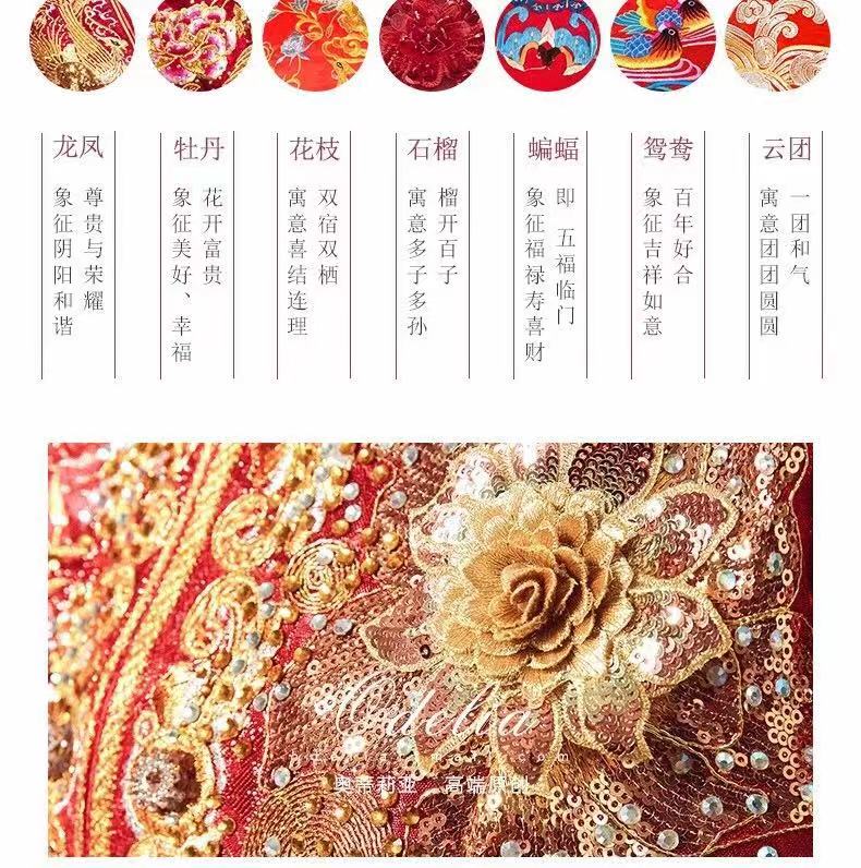 最适合穿中式嫁衣,新款秀禾服新娘礼服中式嫁衣