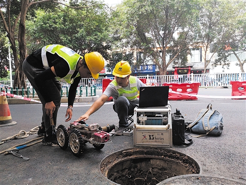 污水管道机器人检修,市政污水管道清淤机器人