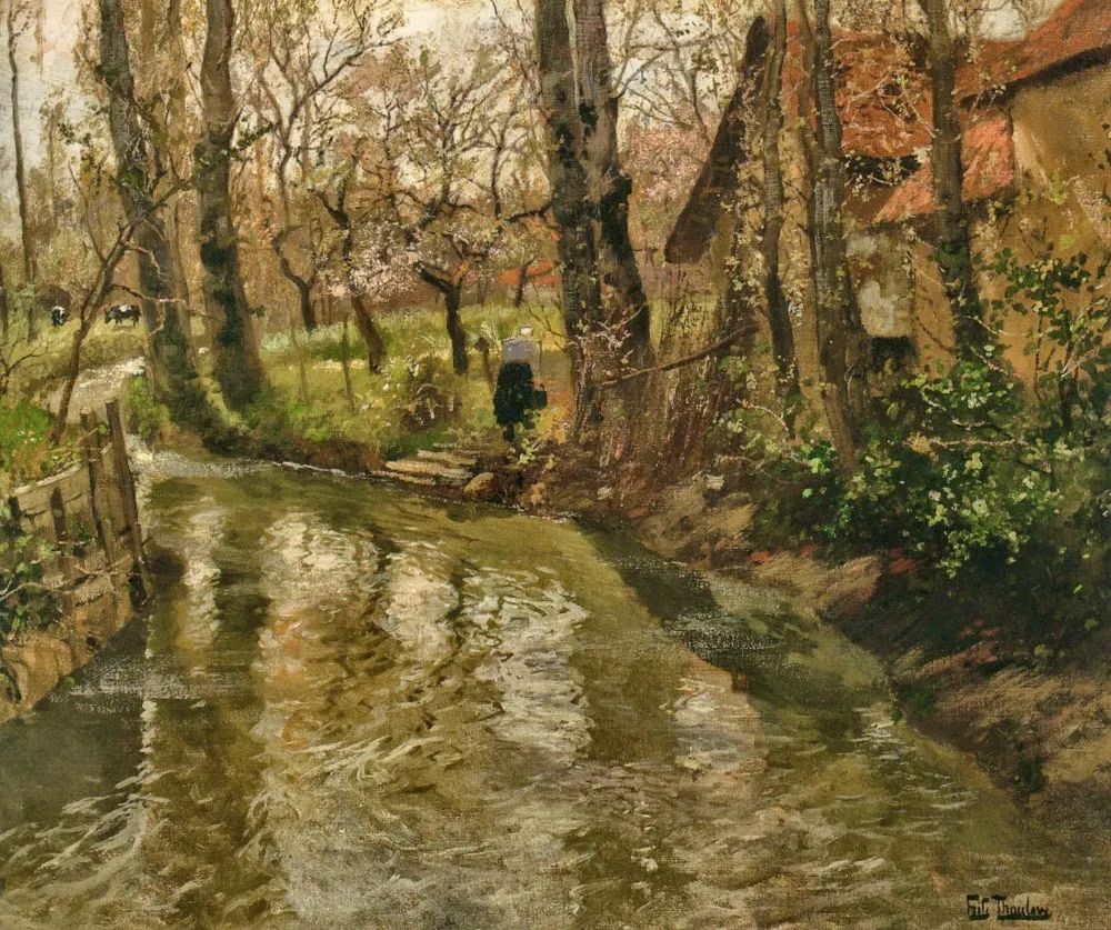 看一百遍都不觉得腻的山水,独特手法和细腻笔触的油画风景