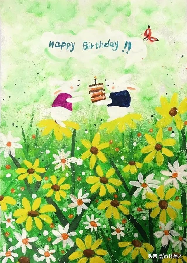 「创意水粉教案」公园里的一抹绿