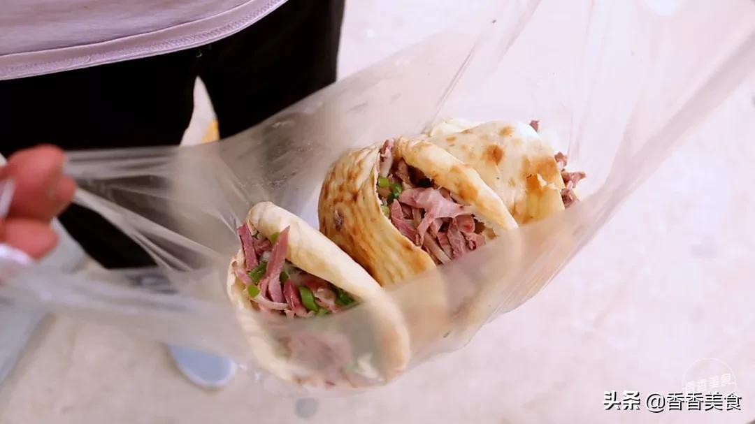 最适合摆摊的卤菜夹烧饼,郑州烧饼夹卤肉