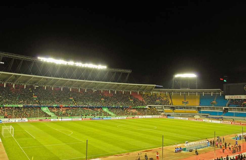 足球场震撼场面中国,东亚足球四大标志性球场