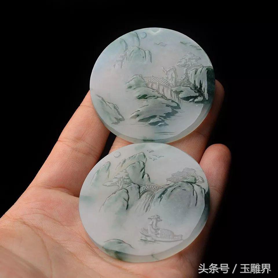 玉石巧雕造型图,月牙形玉料巧雕