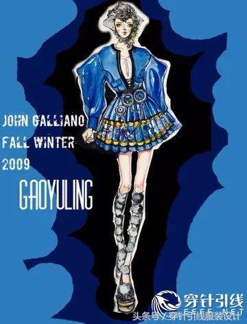 时装效果图手绘,时装手绘效果图夏装