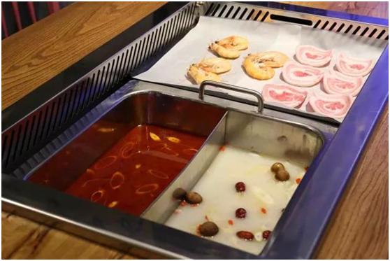 一锅两吃特色火锅,好食代自助烧烤火锅