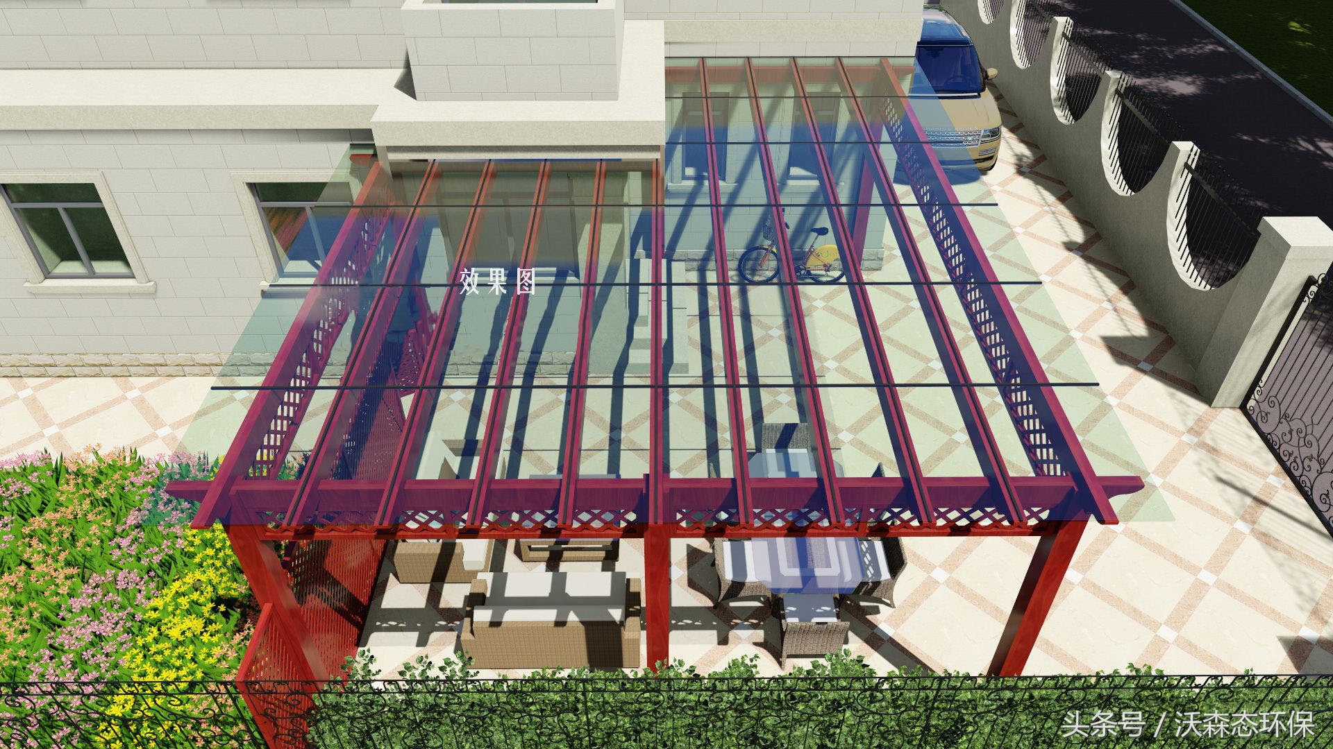 葡萄架拱门花架造型图片大全,铁艺装饰葡萄架效果图