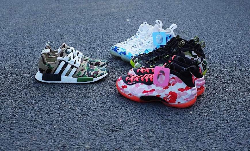 bape联名puma鞋,bape嘻哈歌手联名