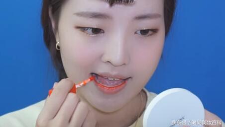 夏季少女甜美蜜桃妆,女神妆容高级写真