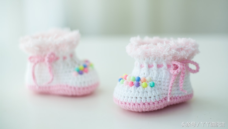 婴儿鞋钩织小靴子教程,宝宝小靴子钩织教程图解