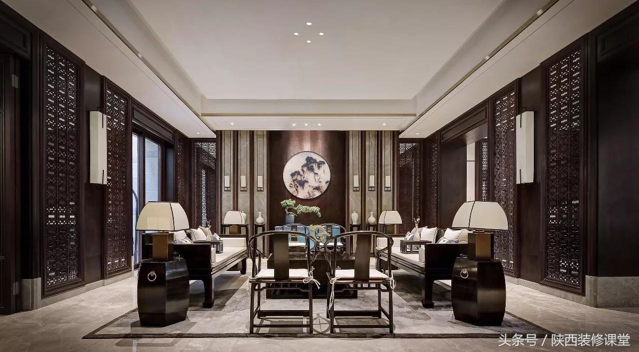 典雅新中式低调沉稳的禅意美学,高端住宅中式轻奢效果图