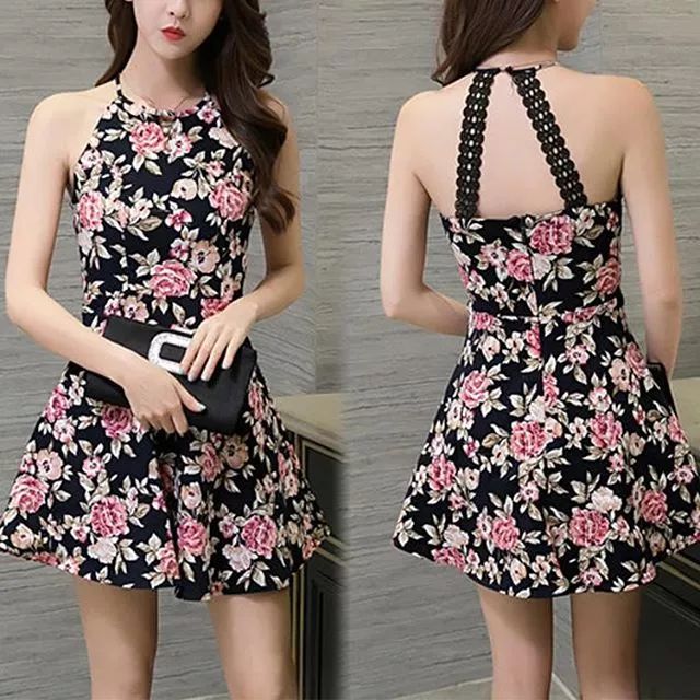 蝴蝶结连衣裙漂亮迷人,清纯迷人瘦身连衣裙