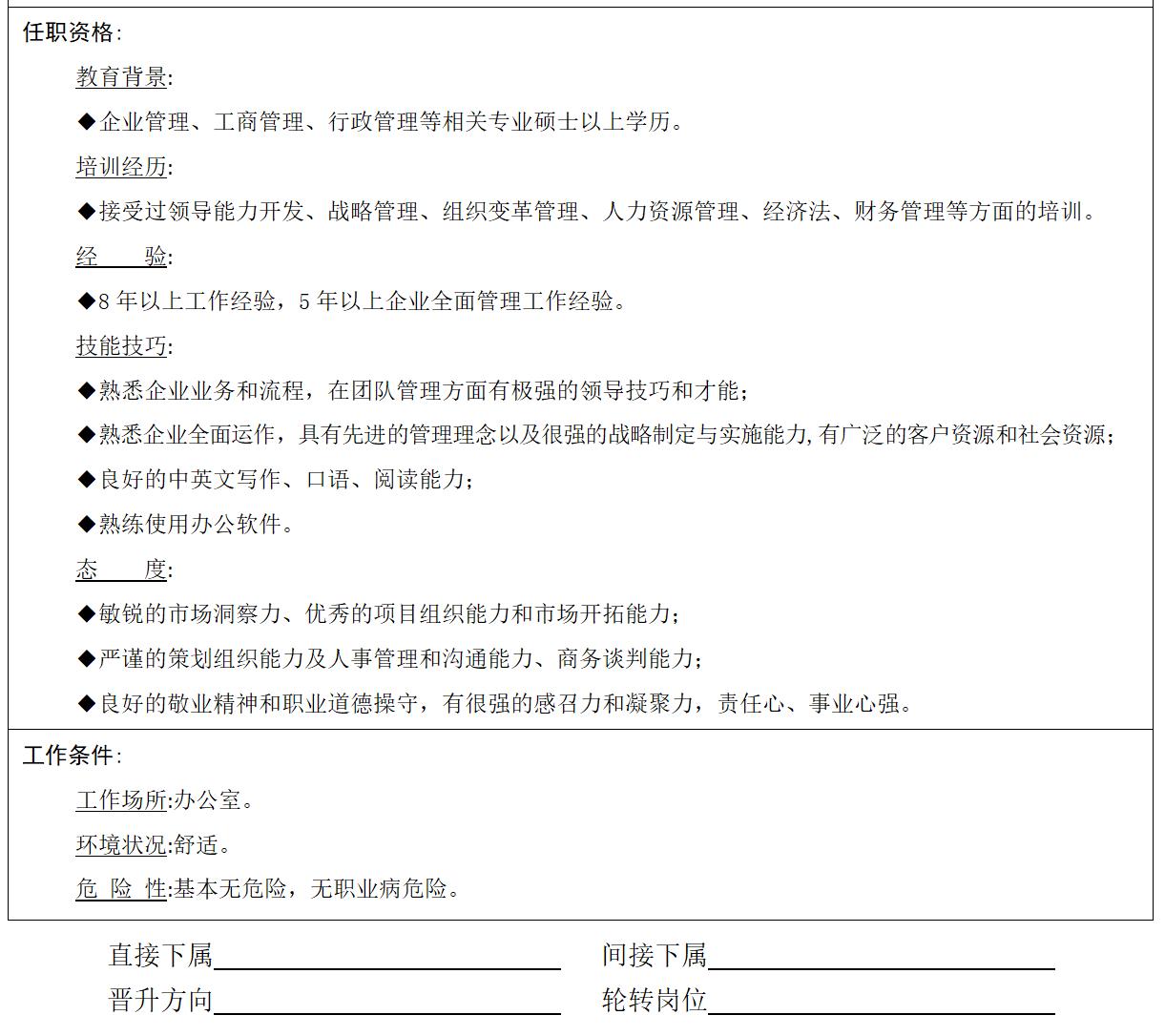 工作岗位及岗位职责大全,岗位职责及薪资模板